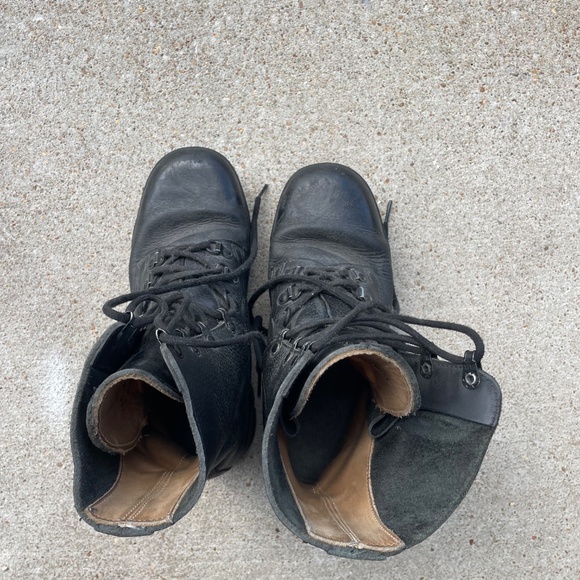 Vintage AKU Combat Boots For Parachutists — Black Leather main image 6